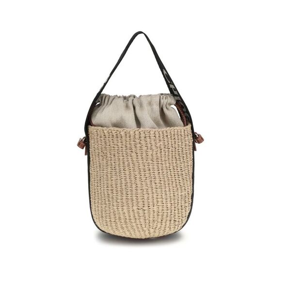 Chloé Beige Raffia Shoulder Women's Bag